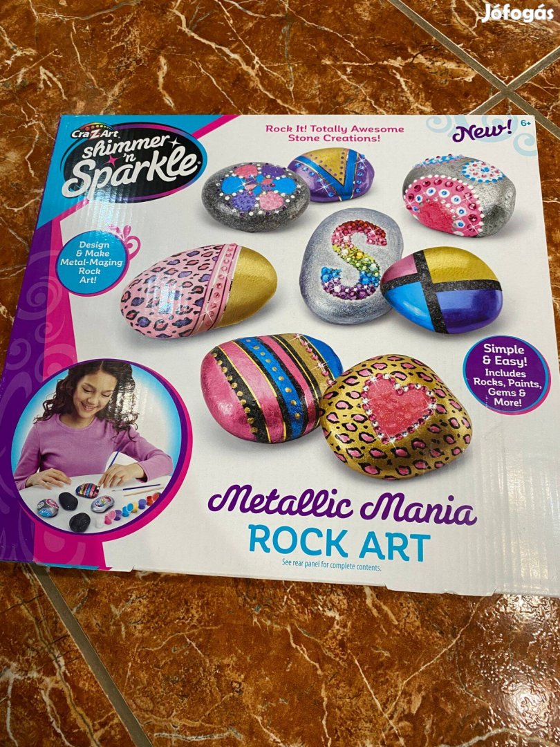 Kavicsfestő Cra-Z-Art metál mánia kreatív játék gyerekeknek
