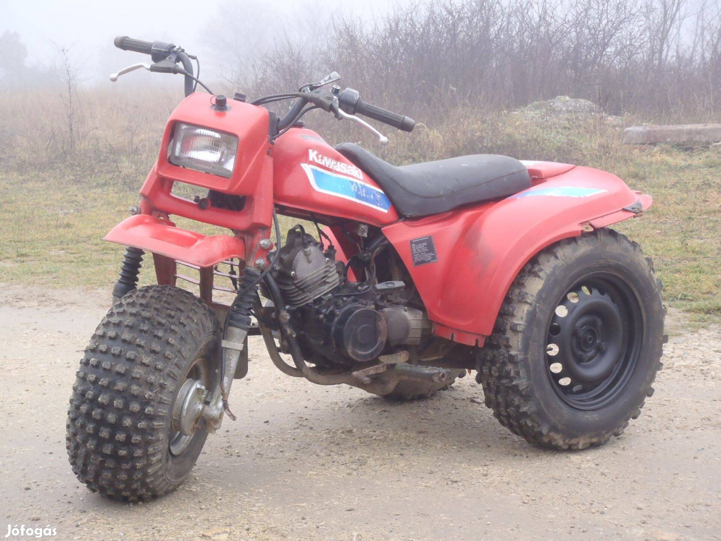 Kawasaki Klt 185A,tipusú,régi berántós,Japán trike,motorhibásan eladó
