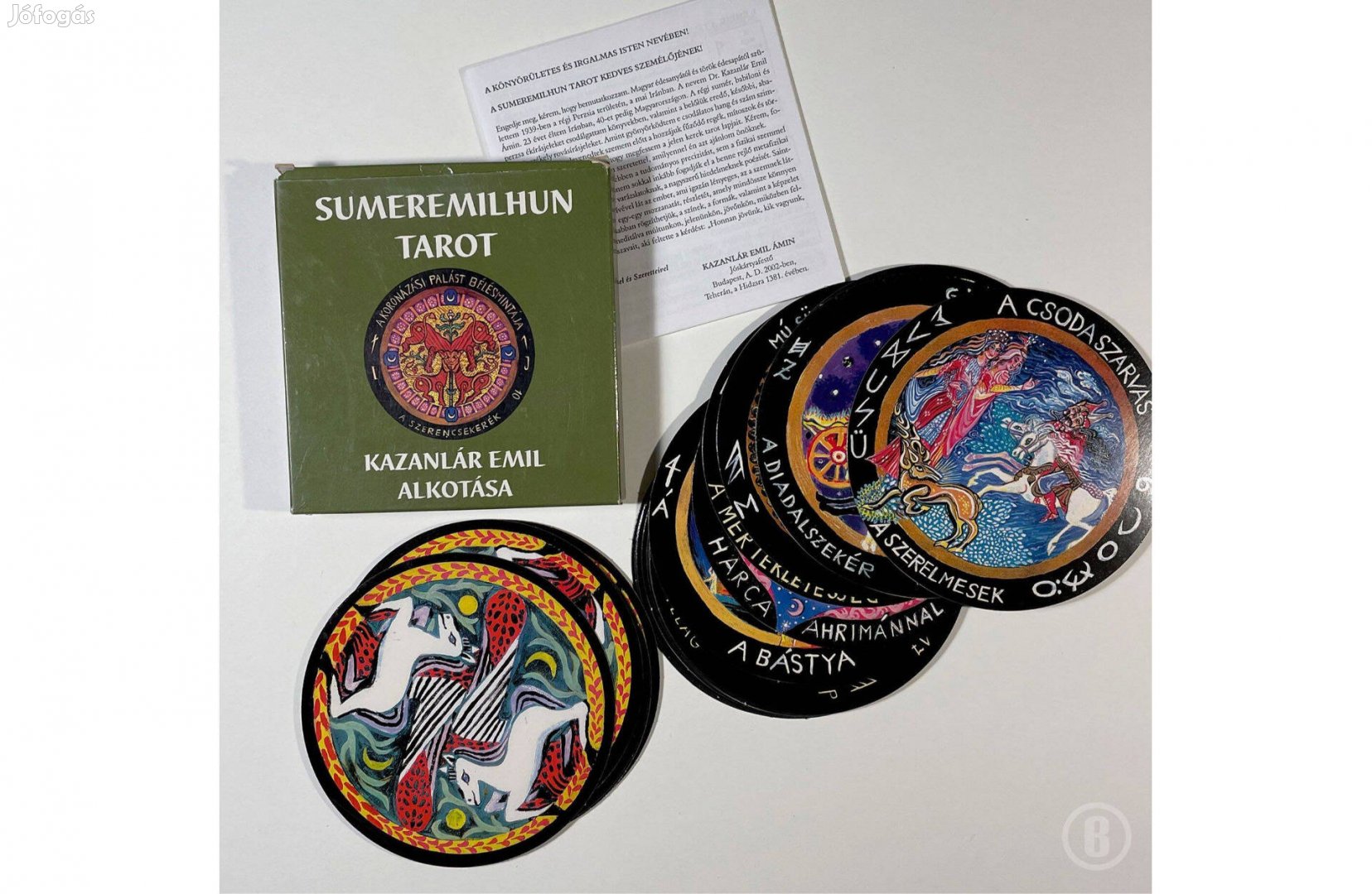 Kazanlár Emil: Sumeremilhun tarot kártyacsomag /Csak személyesen!