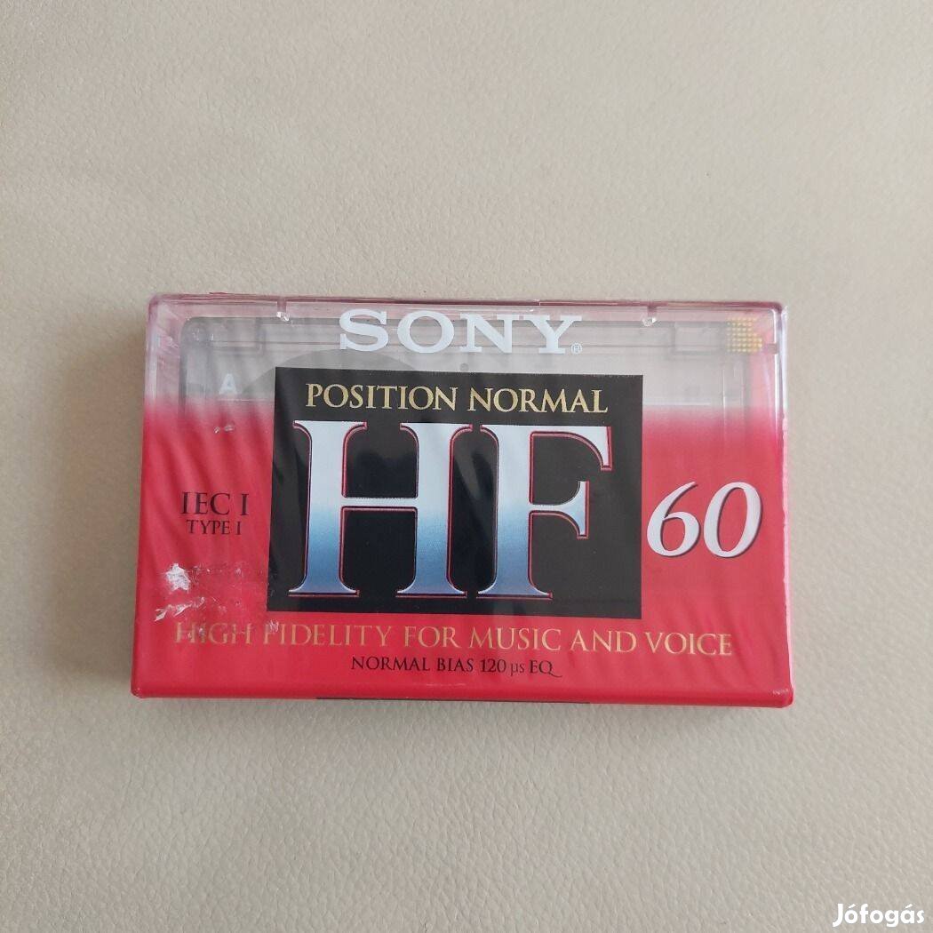 Kazetta Sony HF60 - Új - 1995-96 Bontatlan Made in E.C.
