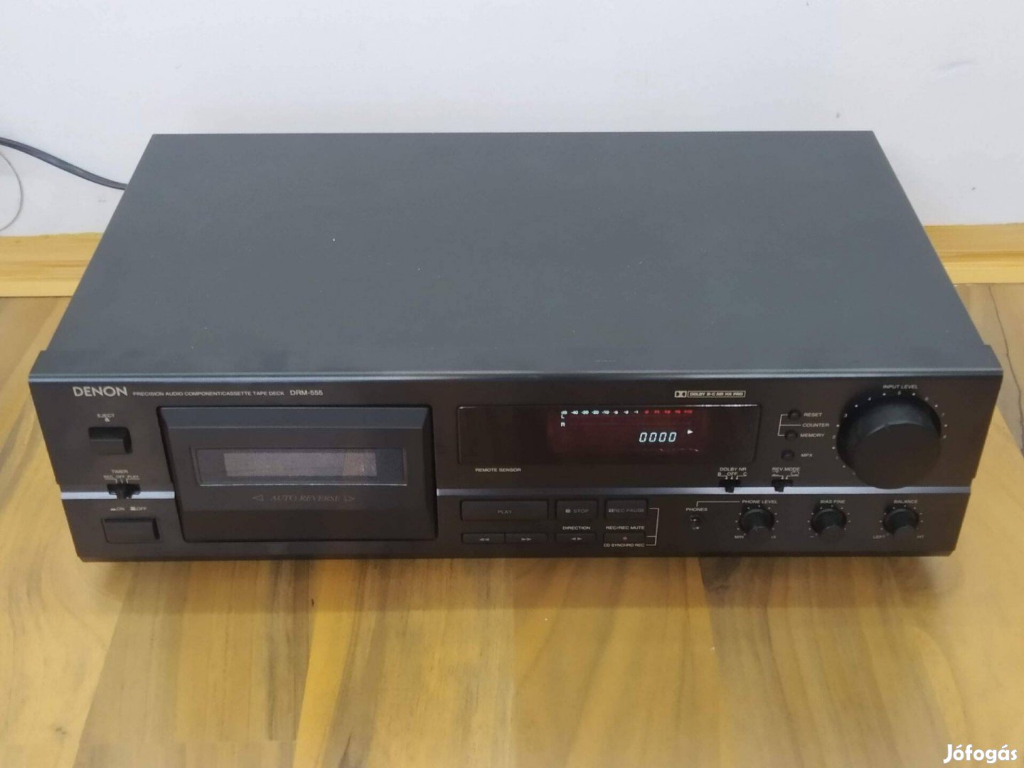 Kazettás deck Denon DRM-555 szép állapot auto reverse egyirányban megy