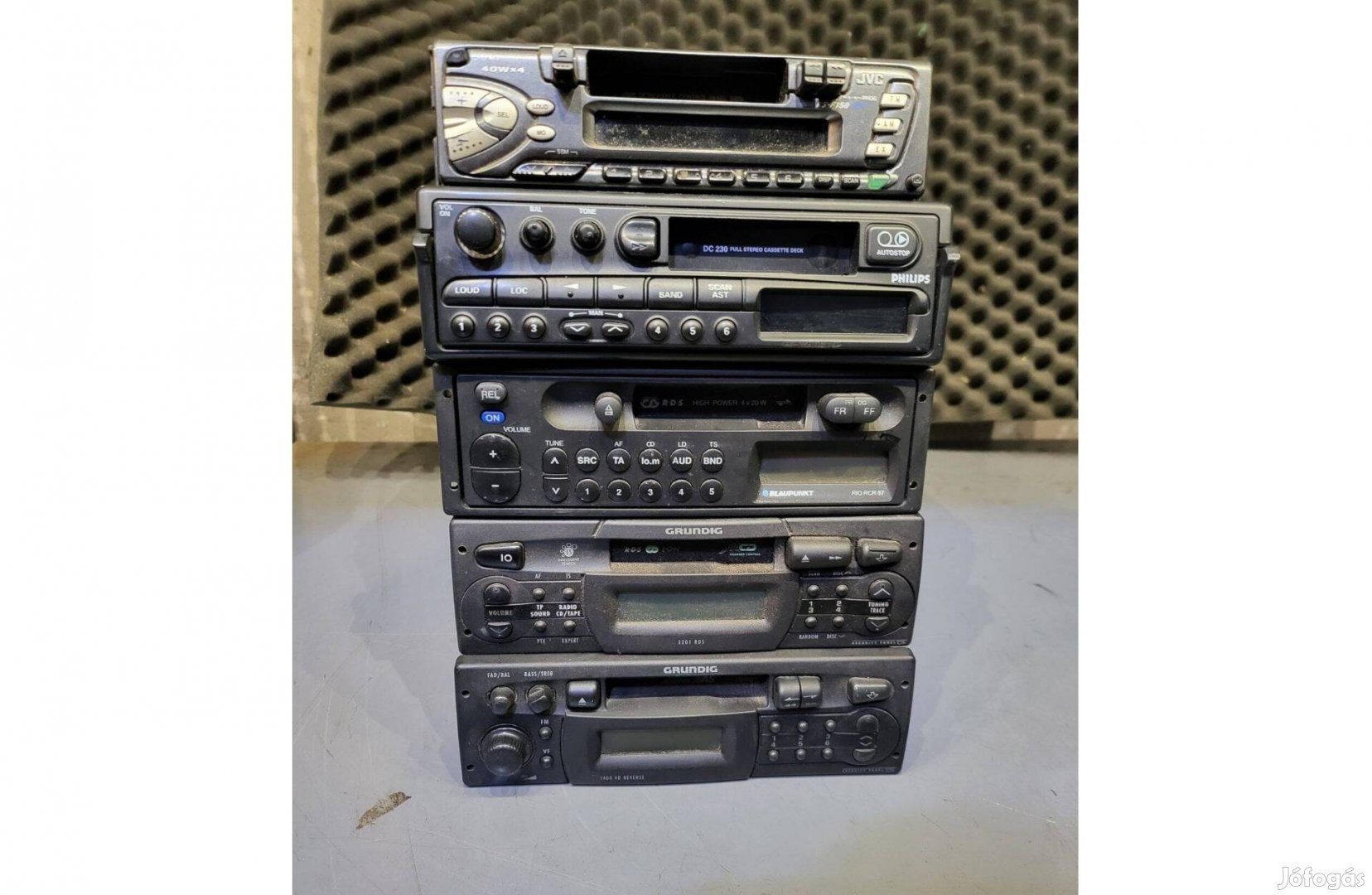 Kazettás rádiók egy csomagban (5db 5ezer ft)