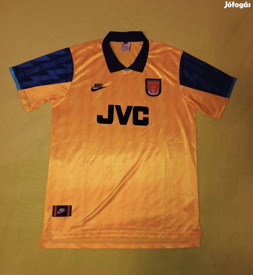 Kb új L-es retro nike Arsenal (1994/96) 3. számú mez 