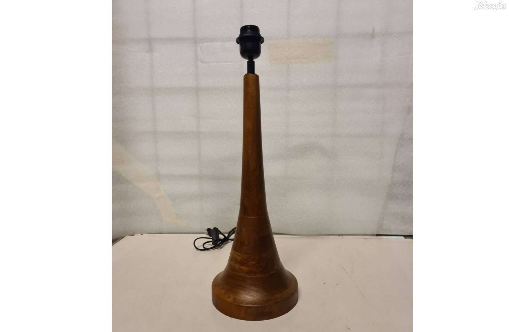 Kecses formájú rózsafa asztali lámpa 49 cm