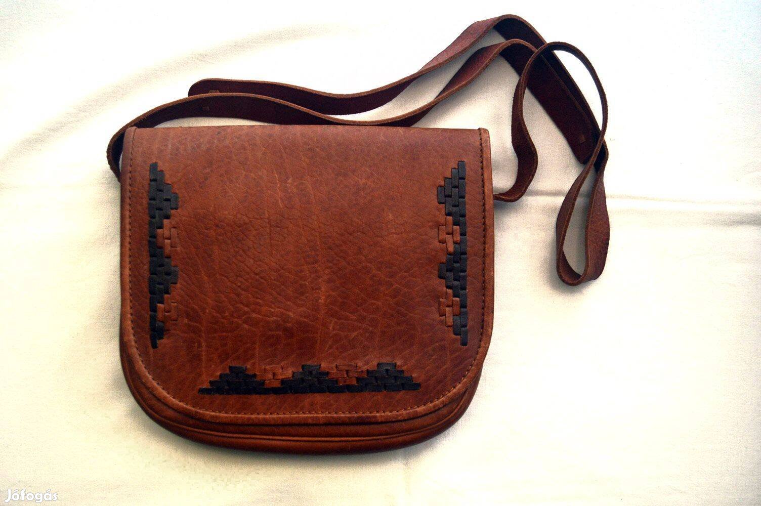 Kecskebőr kézműves táska