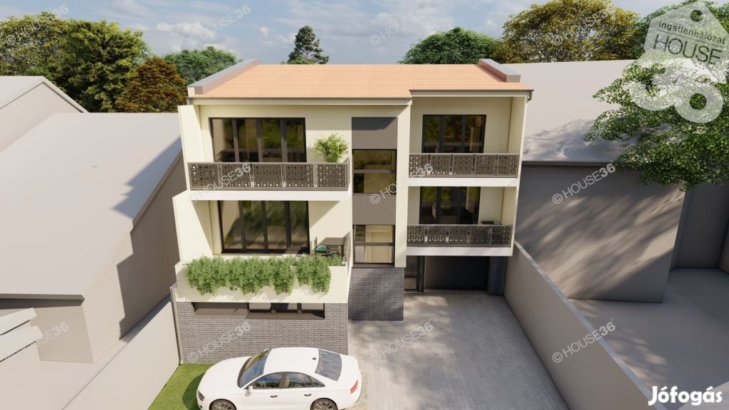 Kecskemét belvárosában lévő társasház építési projekt ELADÓ!