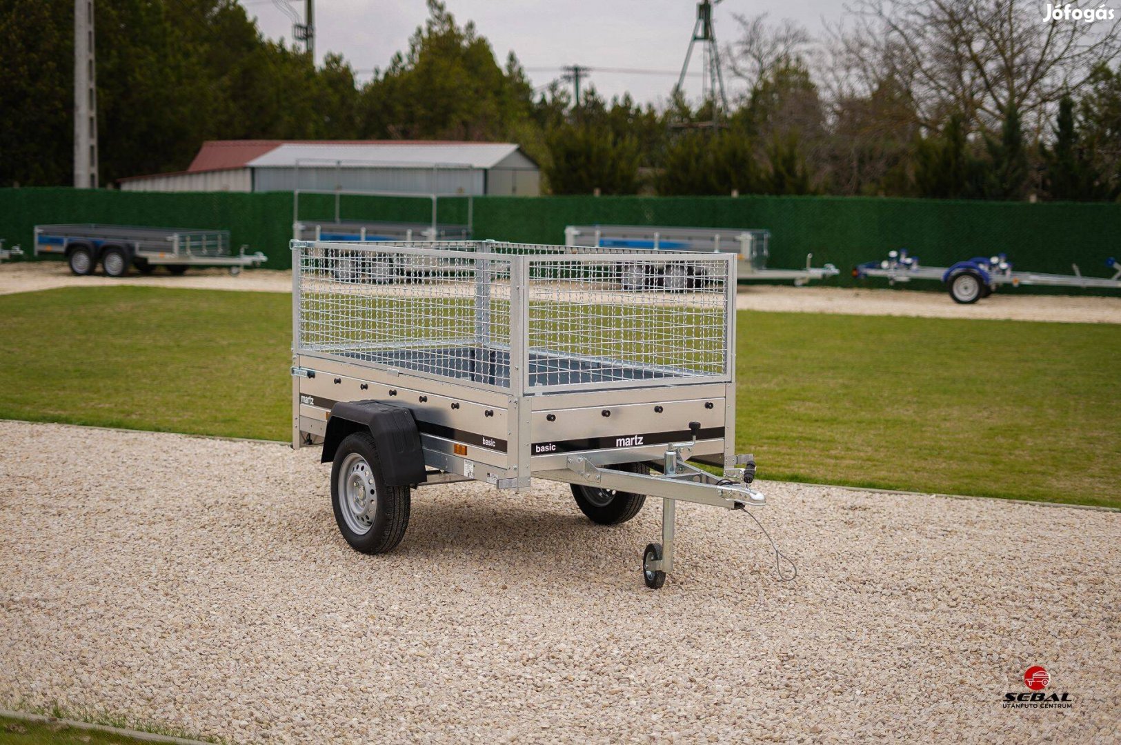 Kecskeméten rendszámmal akciós új rácsos utánfutó 2x1m