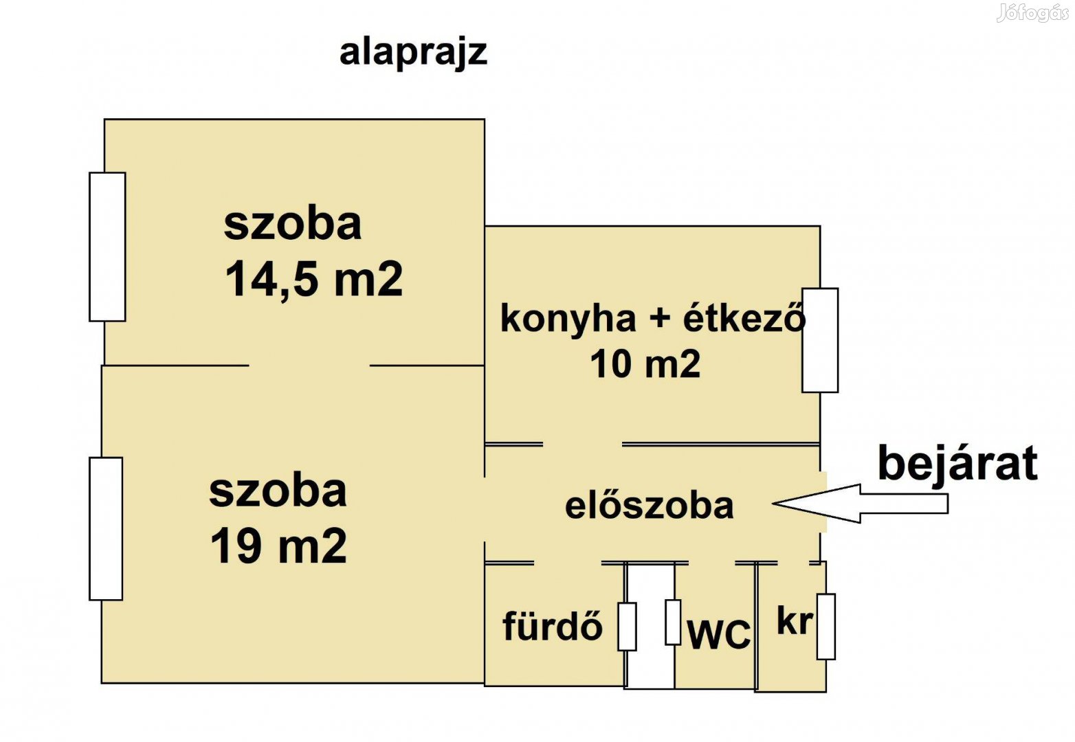 Kedvező Áron 2 szobás 57 m2-es lakás !!