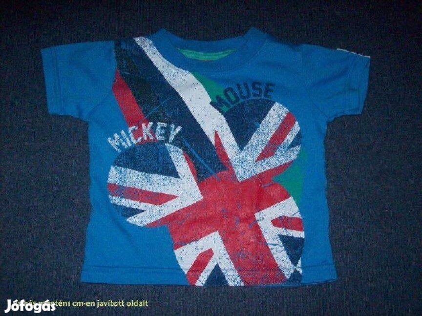 Kék Mickey egér mintás Disney póló 3-6 hó méret 68
