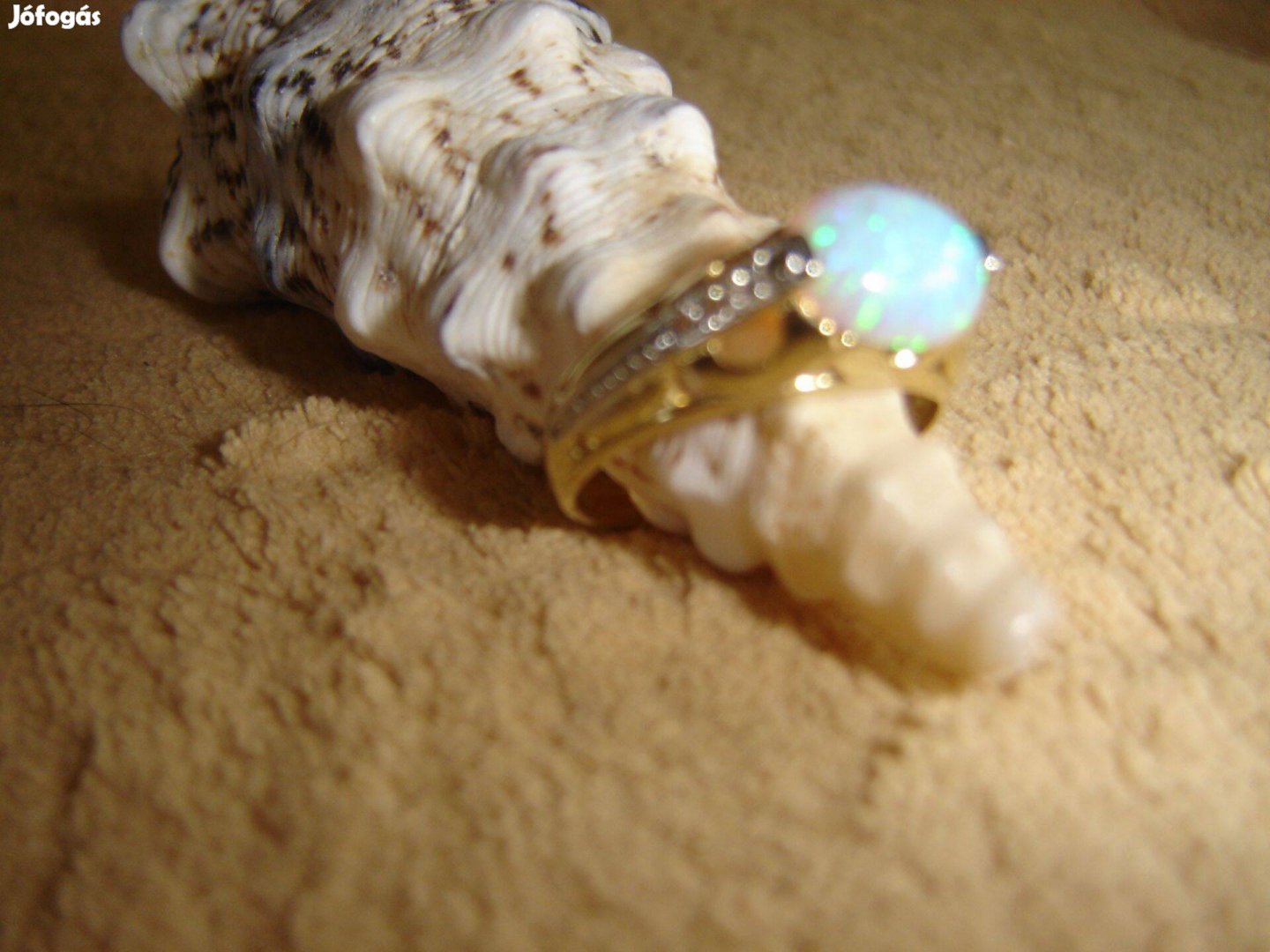 Kék Opál köves arany gyűrű