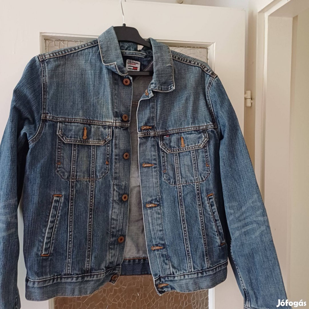 Kék Tommy Hilfiger farmer dzseki (M)