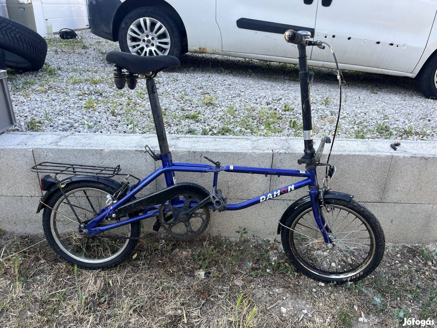 Kék dahon folding kemping camping kerékpár bicikli 