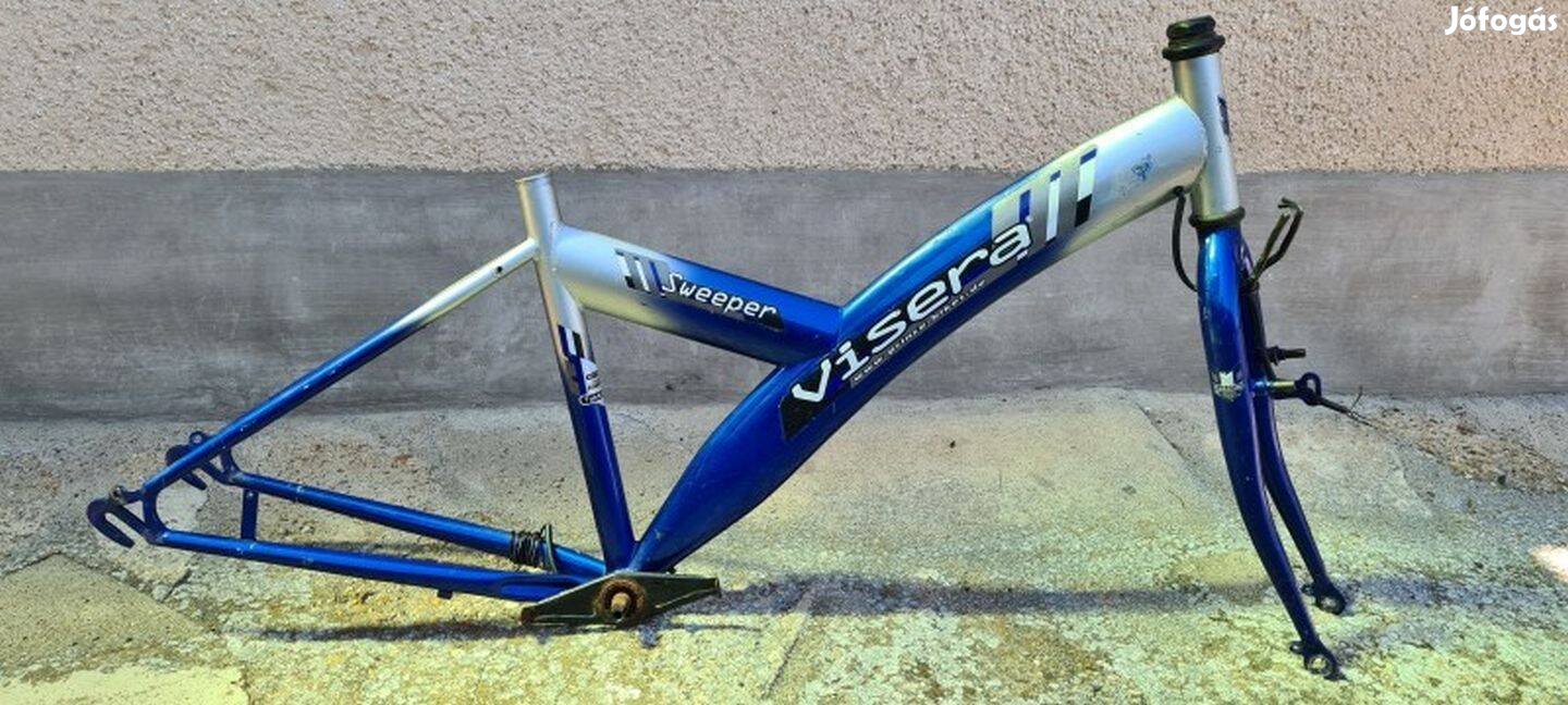 Kék-ezüst 26" agyváltós Visera Sweeper MTB váz