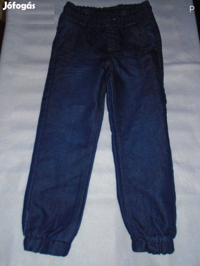 Kék farmer jogger nadrág 4-5 évesre (méret 110) farmerjogger