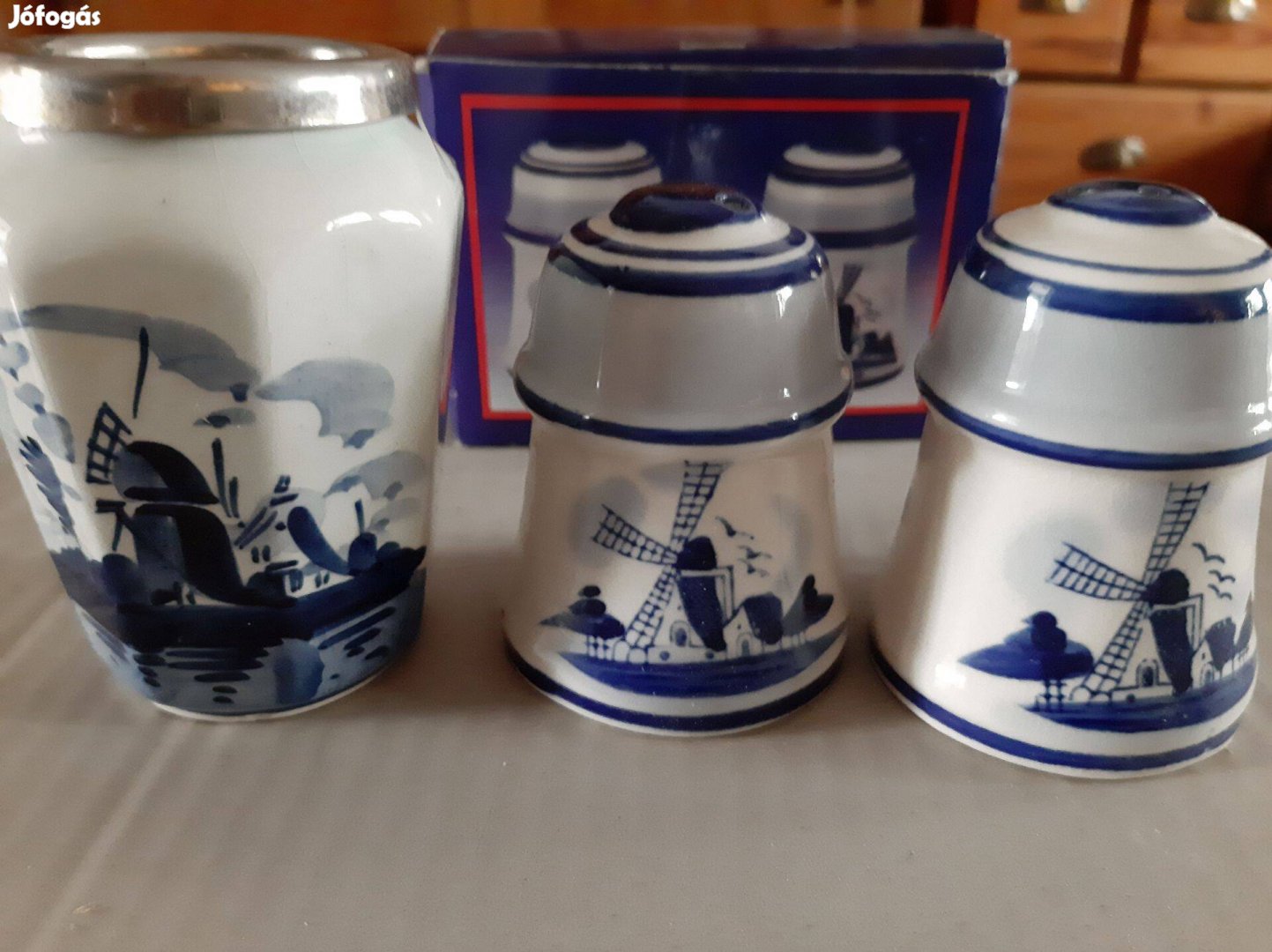 Kék fehér holland szett