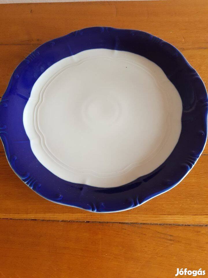 Kék-fehér kínáló tányér