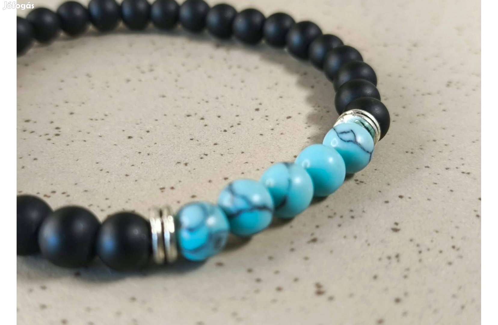 Kék-fekete karkötő unisex