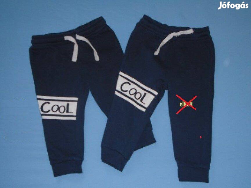 Kék jogger kék színű nadrág 12-18 hó méret 86