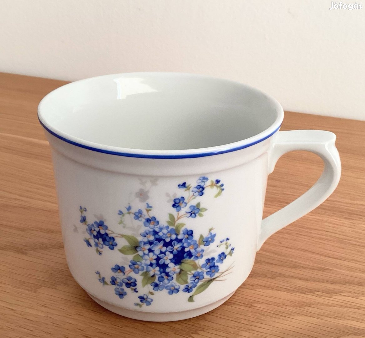 Kék nefelejcs nagyméretű bögre 6 dl Thun porcelán