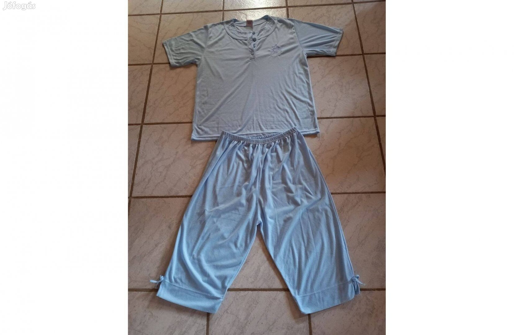 Kék pamut pizsama XL - Új