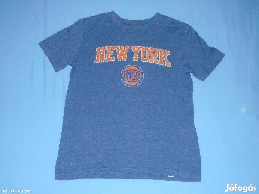 Kék póló 8-9 évesre (méret 128 / 134) New York feliratos póló