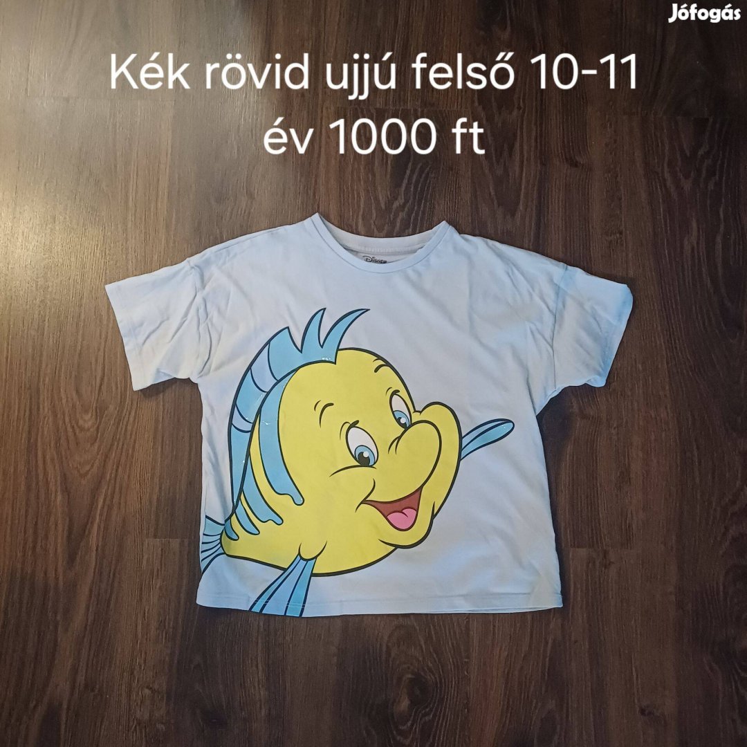 Kék rövid ujjú felső 10-11 év