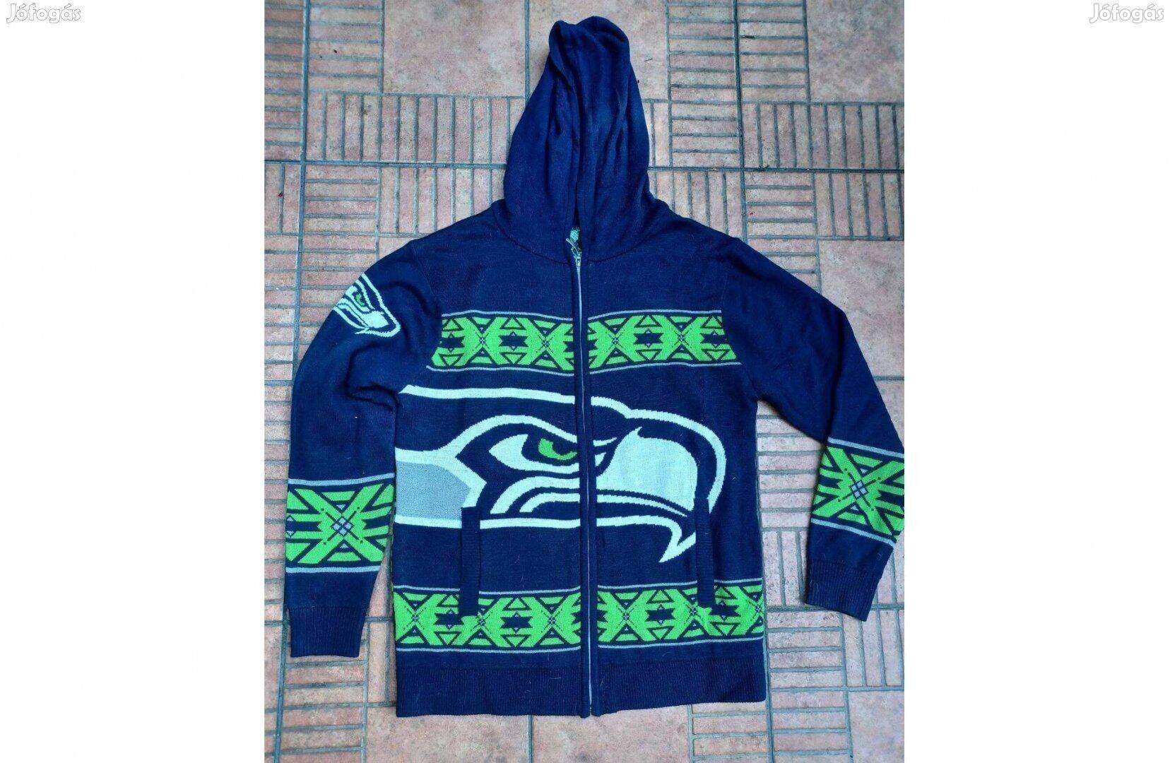 Kék seahawks pulóver XL