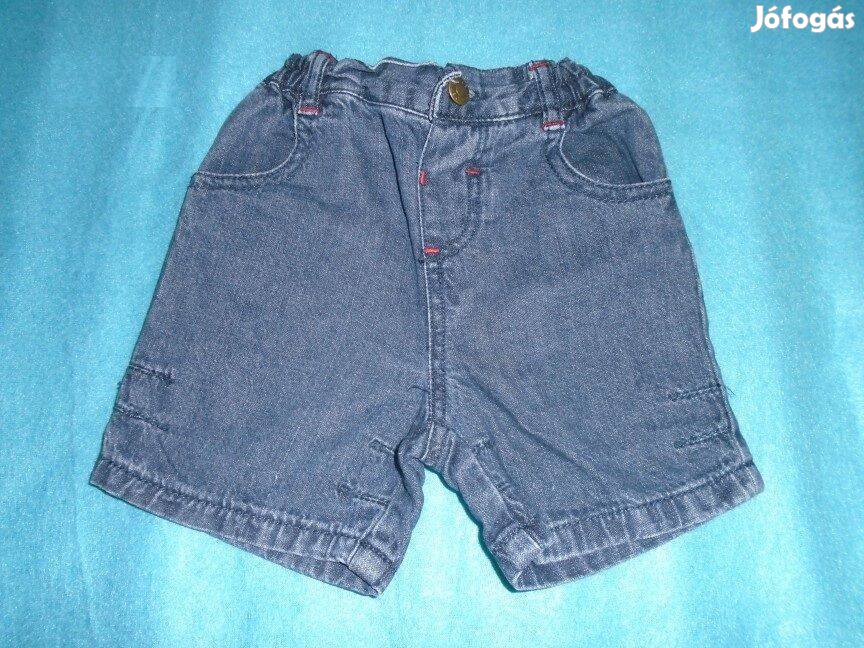 Kék színű farmer rövidnadrág 3-6 hó méret 68