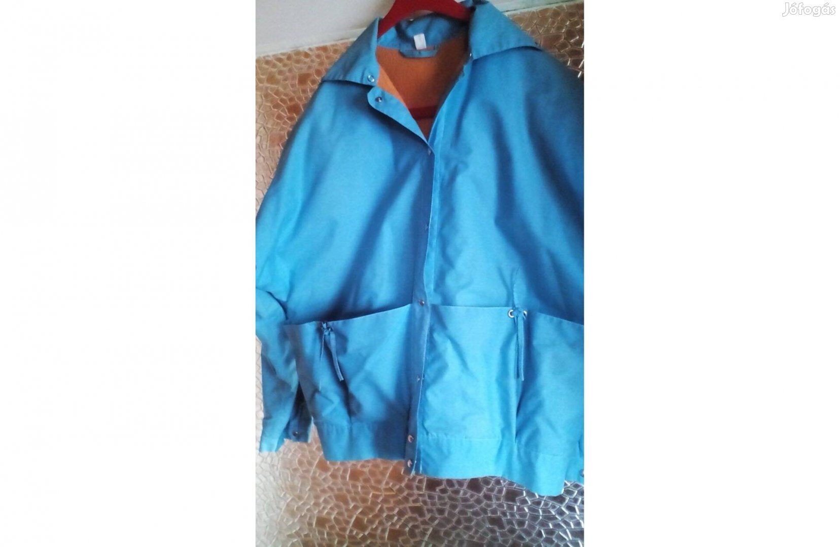 Kék színű női átmeneti kabát dzseki M-es méret
