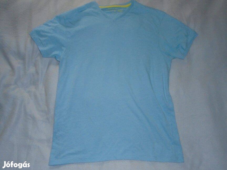 Kék színű pamut póló 14-15 évesre (méret 170)
