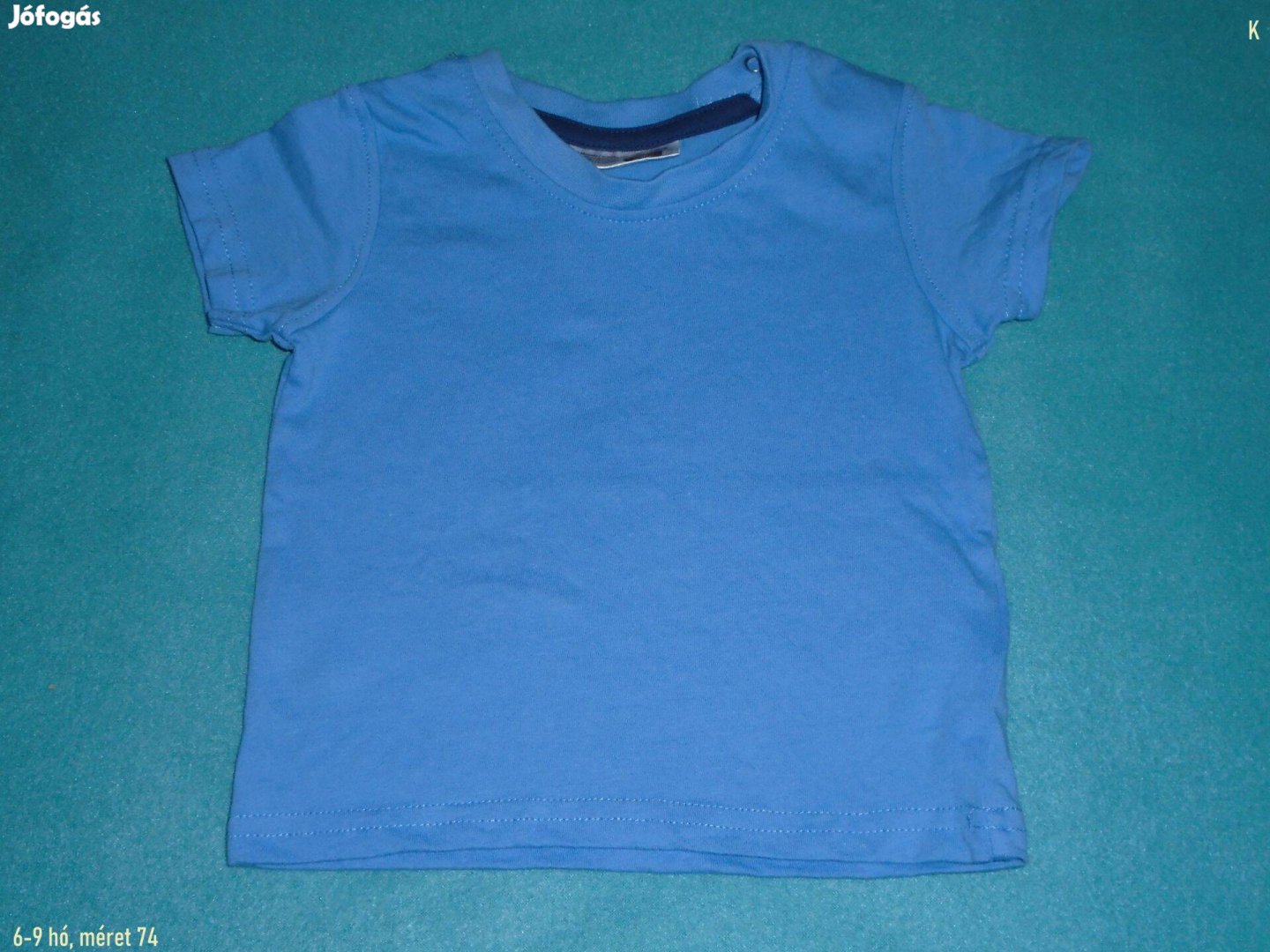 Kék színű póló 6-9 hó méret 74