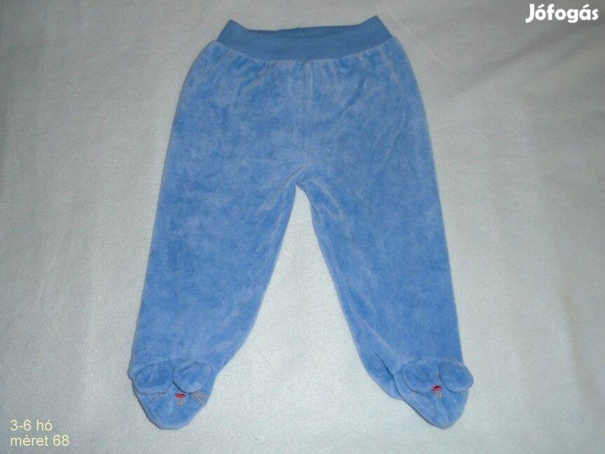 Kék talpas nadrág 3-6 hó méret 68