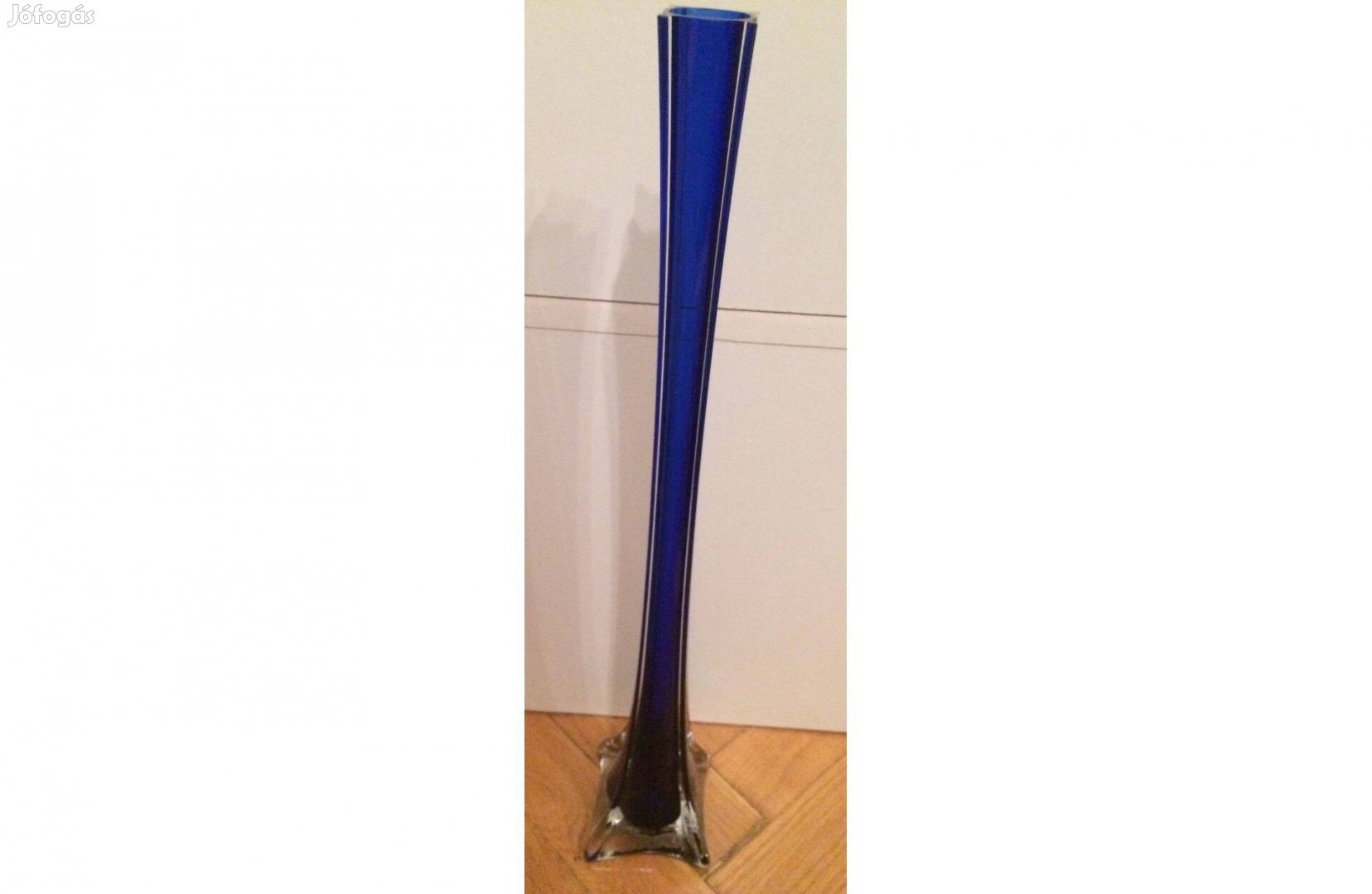 Kék üveg váza vázák dísztárgy gyűjtemény 1