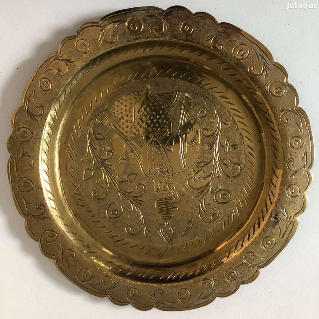 Keleti díszes réz tányér eladó