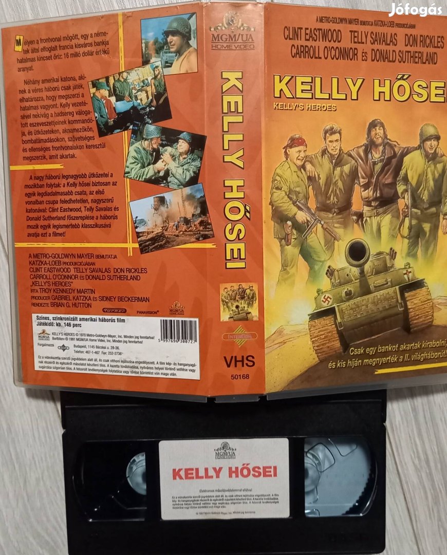 Kelly hősei - háborús vhs - Clint Eastwood