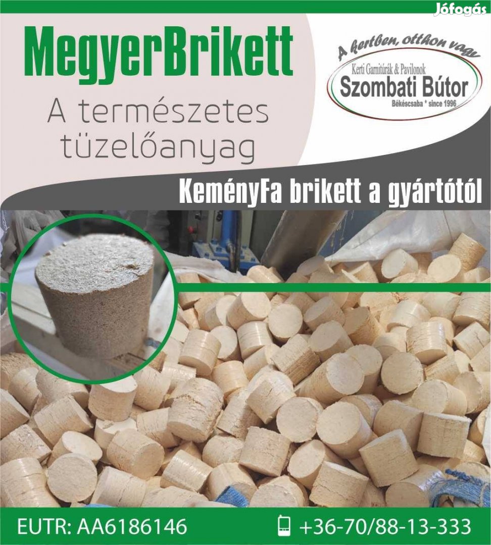 Keményfabrikett-nagytételben, egyben