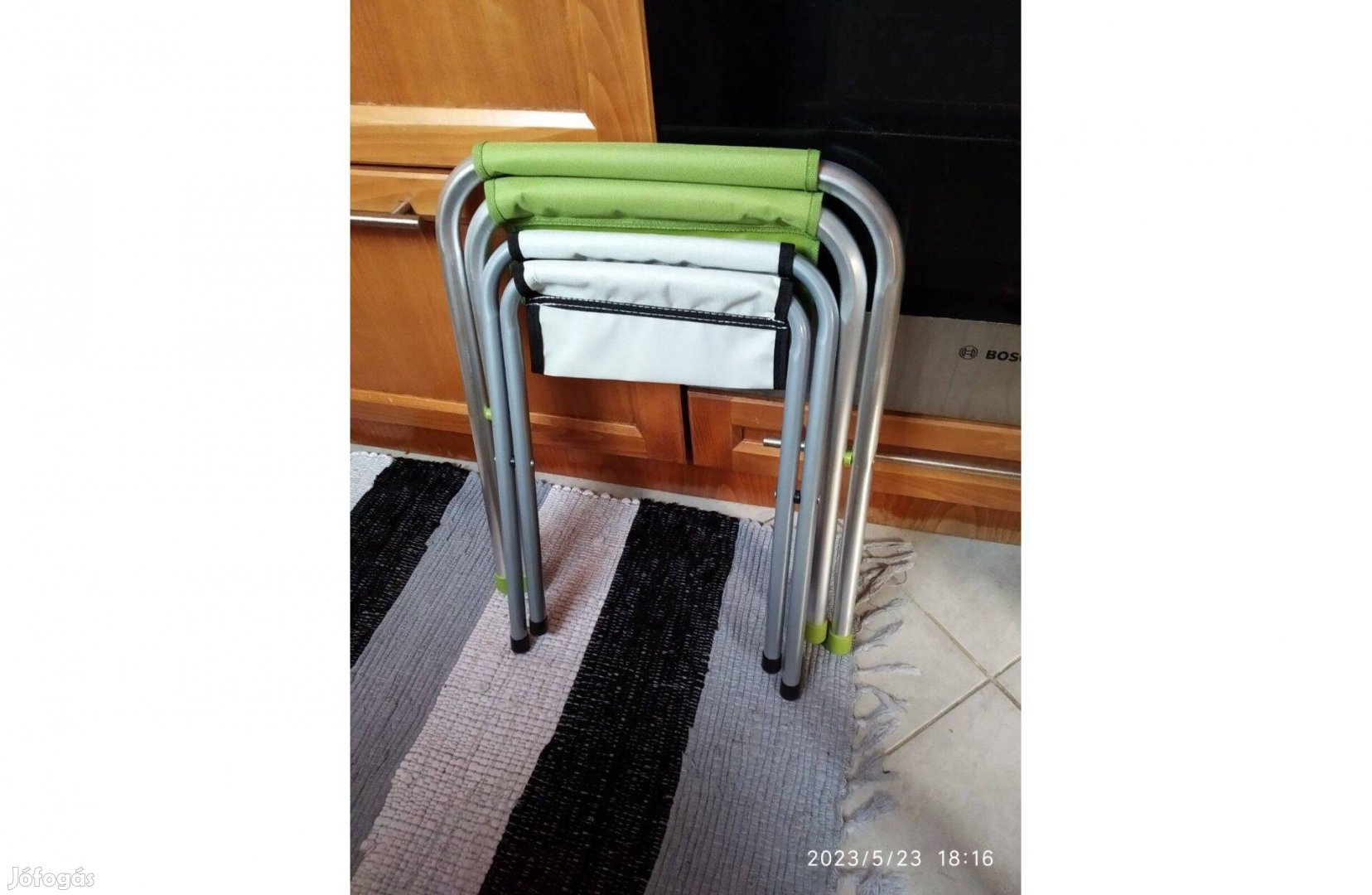 Kemping Szék X Lábú XXL Zöld