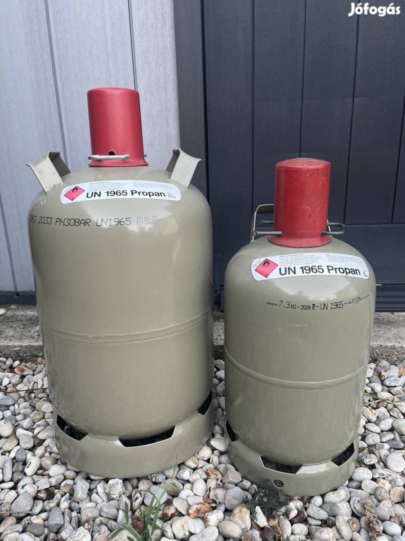 Kemping gázpalack 5 kg és 11kg