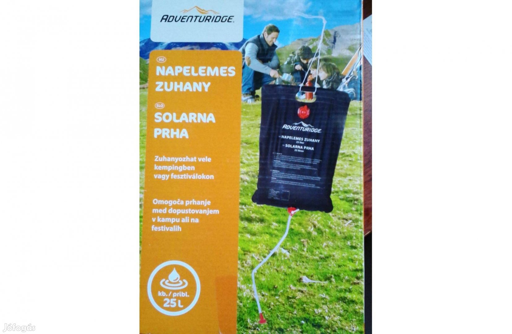 Kemping zuhany szolár zuhany terasz kerti zuhany 25 L