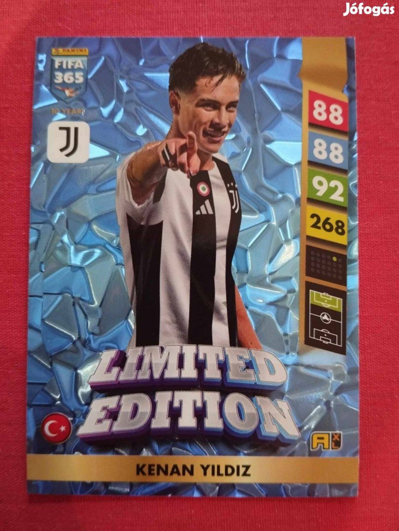 Kenan Yildiz (Juventus) FIFA 365 2025 Limited Edition focis kártya