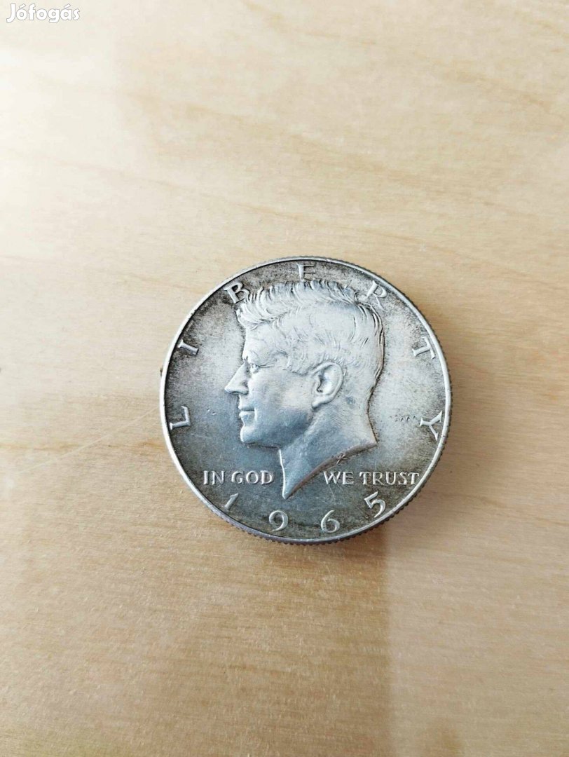 Kenedi 1965 évi half dollár ezüst eladó