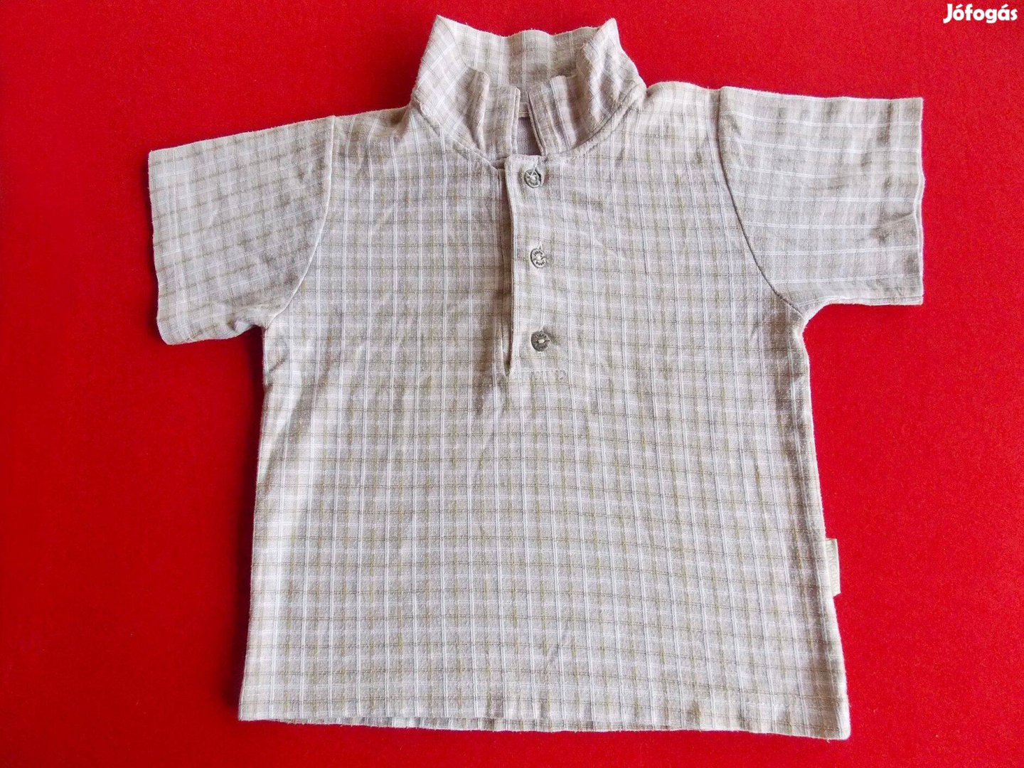 Kenguru, galléros, gombos nyakú póló, pólóing 3-5 éves