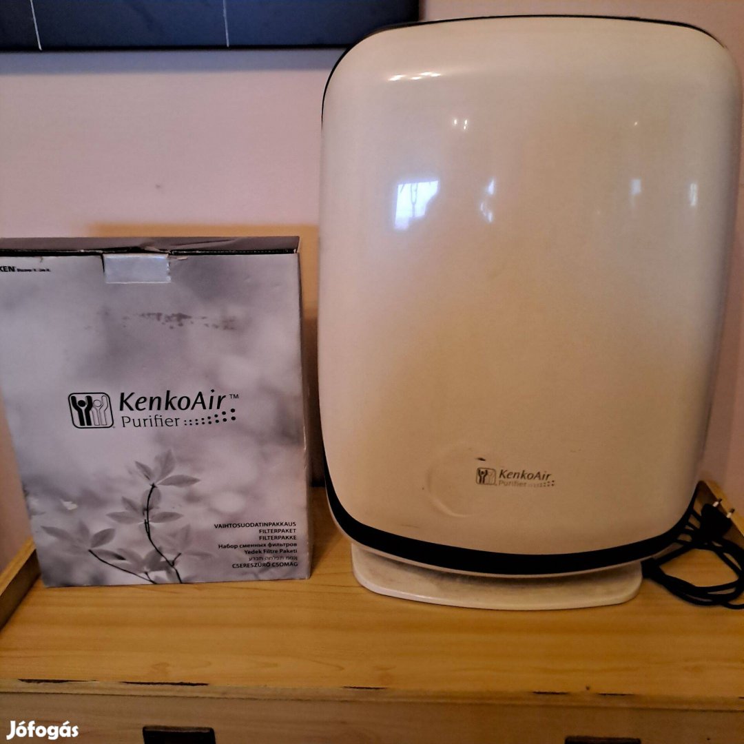 Kenkoair purifier, professzionális légtisztító, plusz szűrőbetéttel