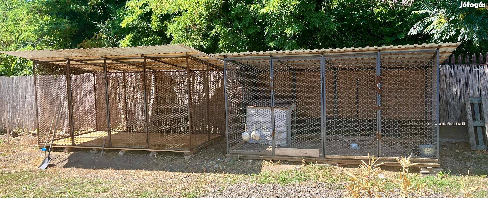 Kennel eladó kutya 4x2 méter