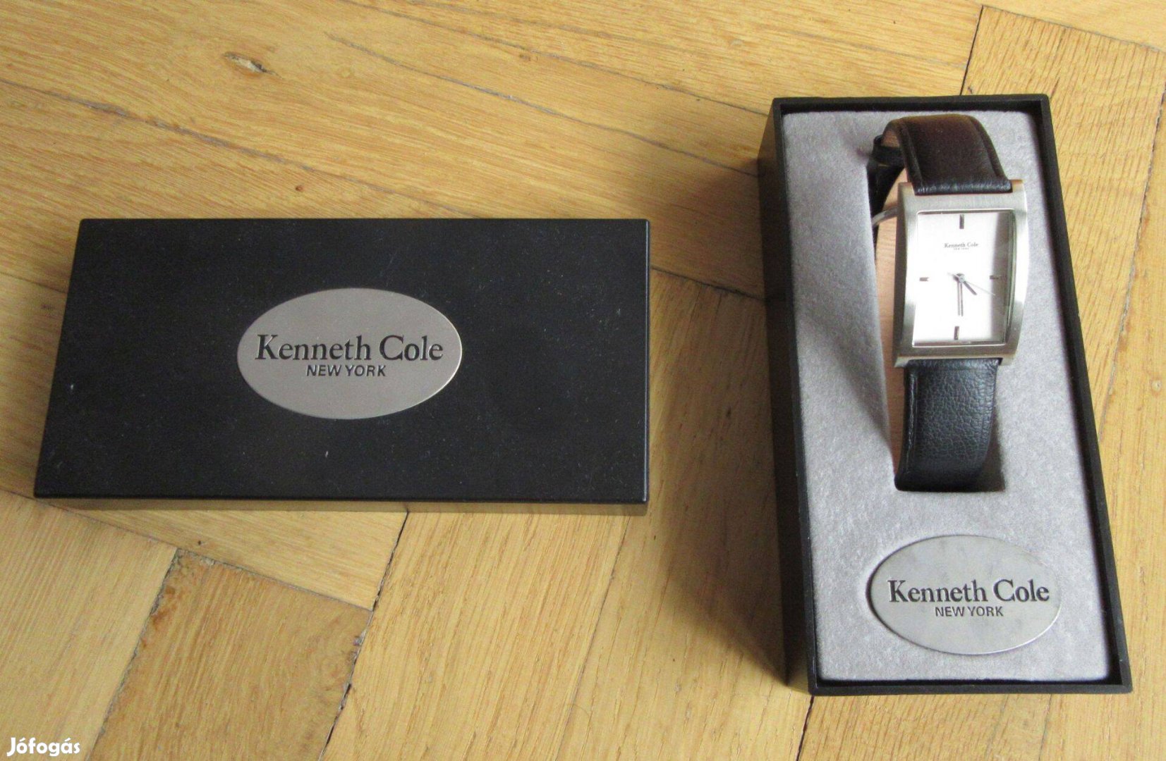 Kenneth Cole elegáns karóra, bőrszij, diszdobozában, új állapotú 11.99