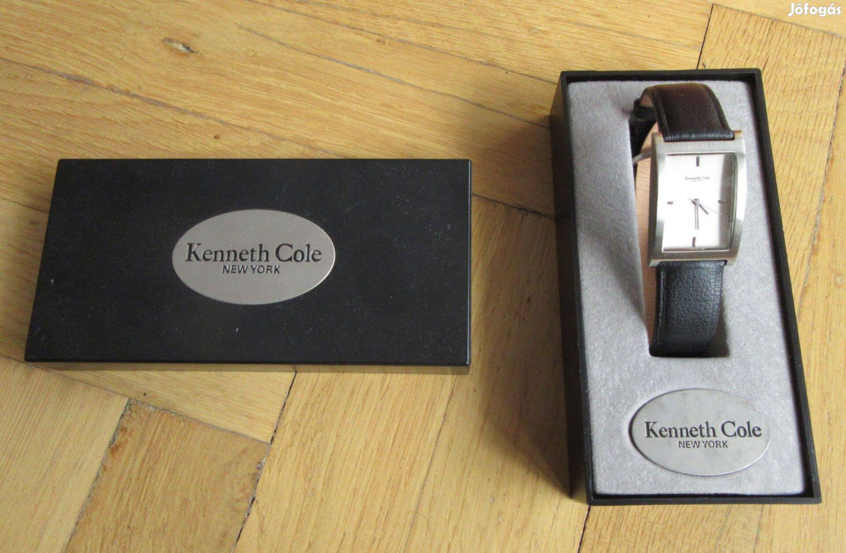 Kenneth Cole elegáns karóra, bőrszij, diszdobozában, új állapotú