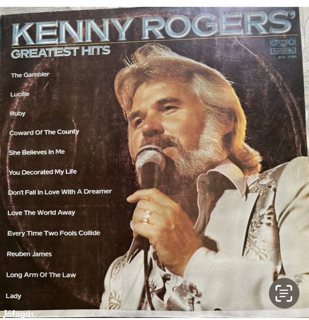 Kenny Rogers bakelit eladó.