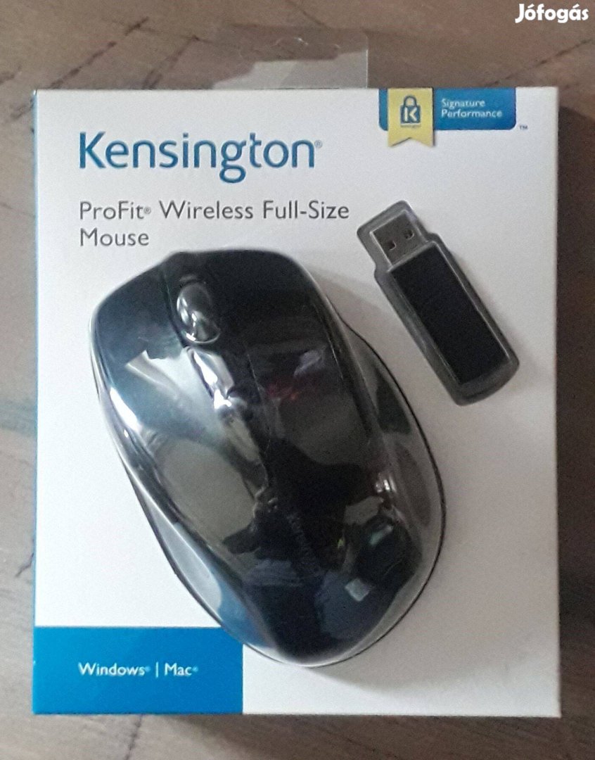 Kensington Pro Fit vezeték nélküli egér, fekete, K72370EU