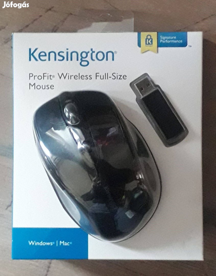 Kensington Pro Fit vezeték nélküli egér, fekete, K72370EU