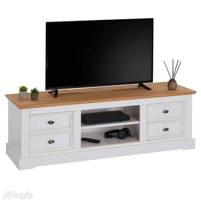 Kent TV - HIFI komód (fehér-barna) 81389